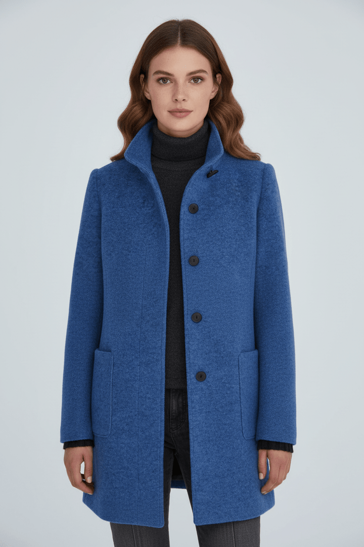 Imogen | Women's Wool-Blend Funnel Neck Coat