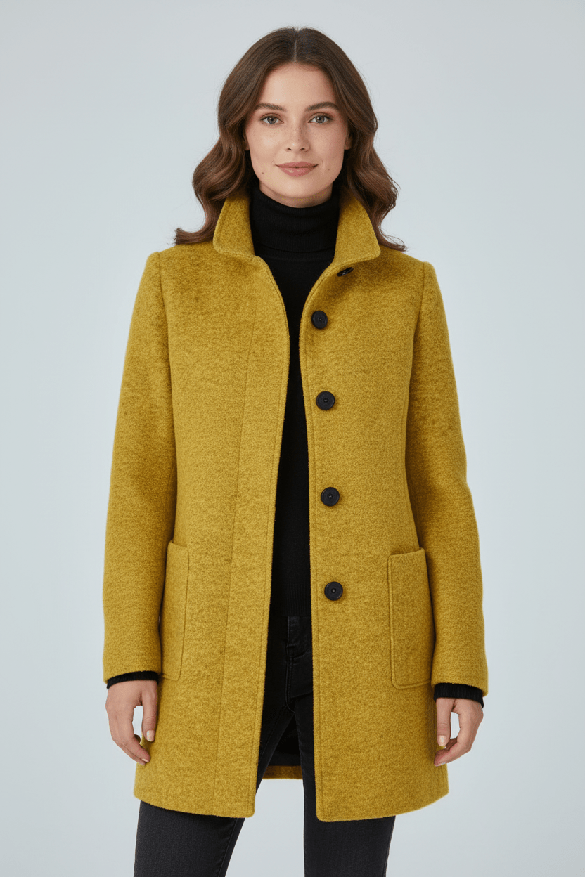 Imogen | Women's Wool-Blend Funnel Neck Coat