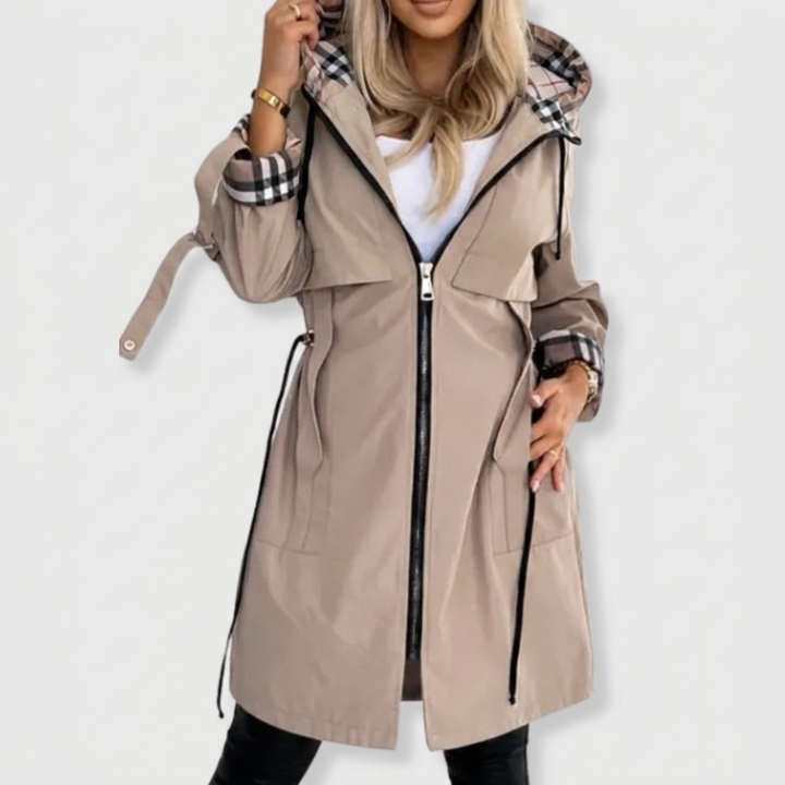 Isabel | Women's Hooded Longline Raincoat