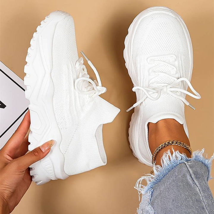 Isla | Women's Knit Platform Trainers