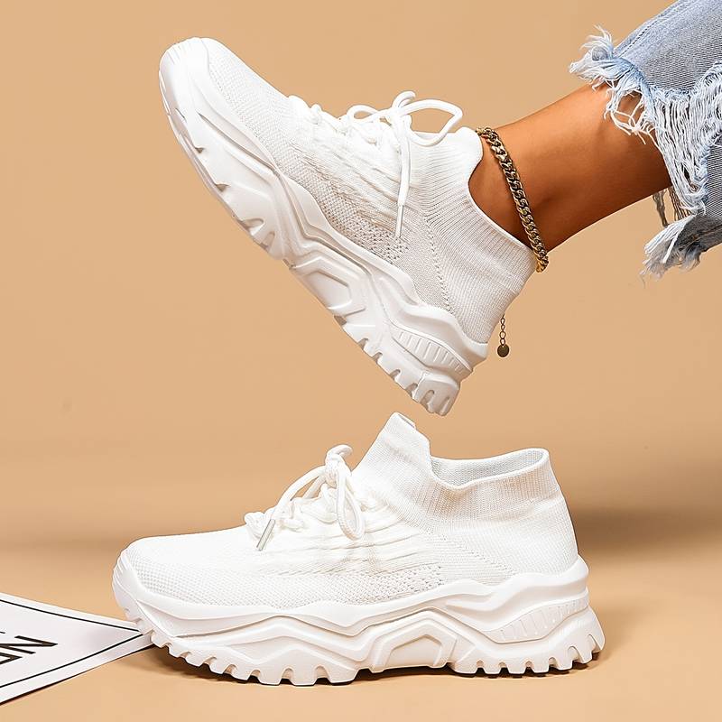 Isla | Women's Knit Platform Trainers
