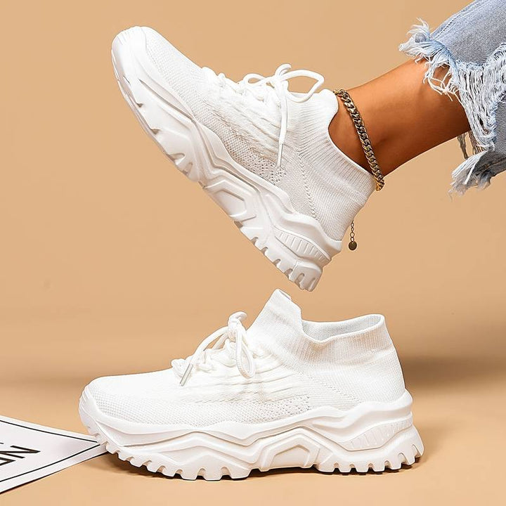 Isla | Women's Knit Platform Trainers