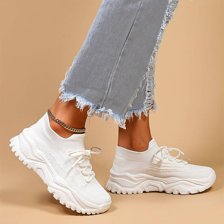 Isla | Women's Knit Platform Trainers