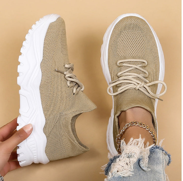 Isla | Women's Knit Platform Trainers
