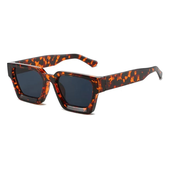 Maeve women's square gradient sunglasses with bold tortoise shell frames and dark tinted lenses.