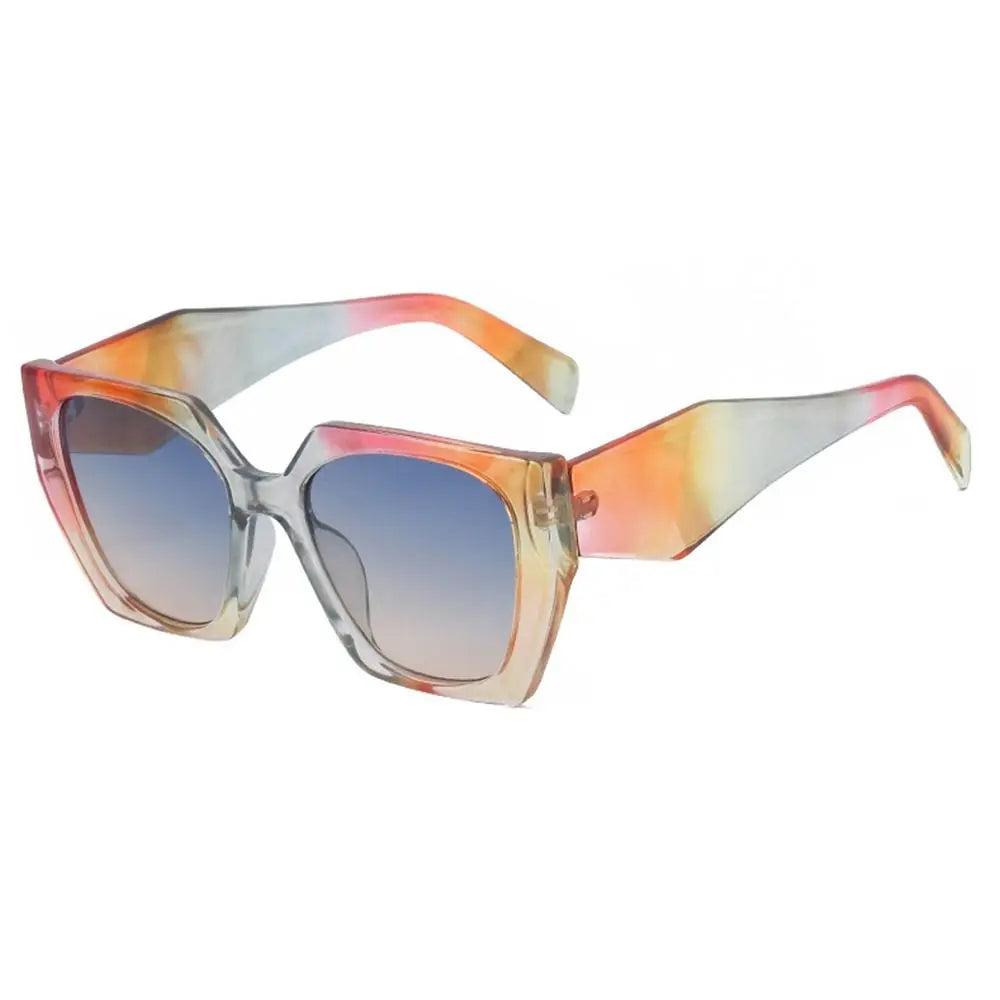 Margot women's oversized square gradient sunglasses with a bold, angular frame and softly graduated lenses.