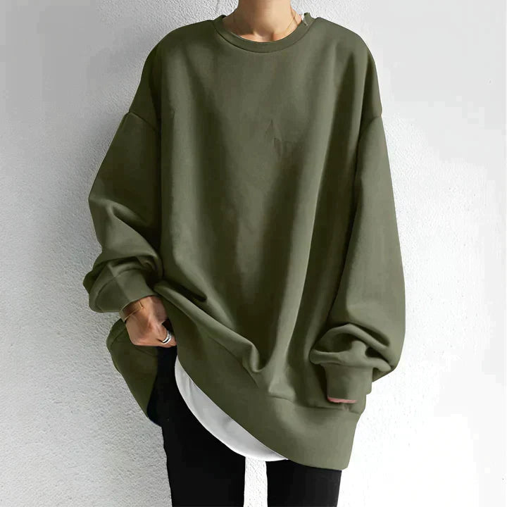 Maya | Women's Oversized Crew Neck Sweatshirt
