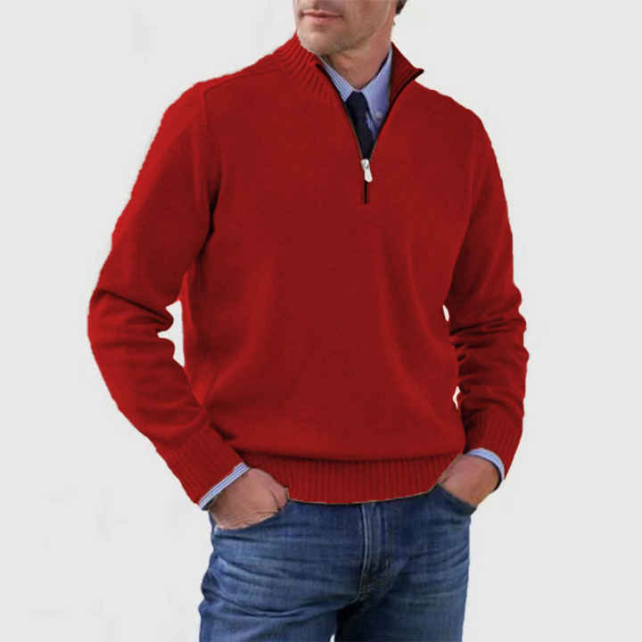 Nate | Men's Quarter Zip Knit Jumper