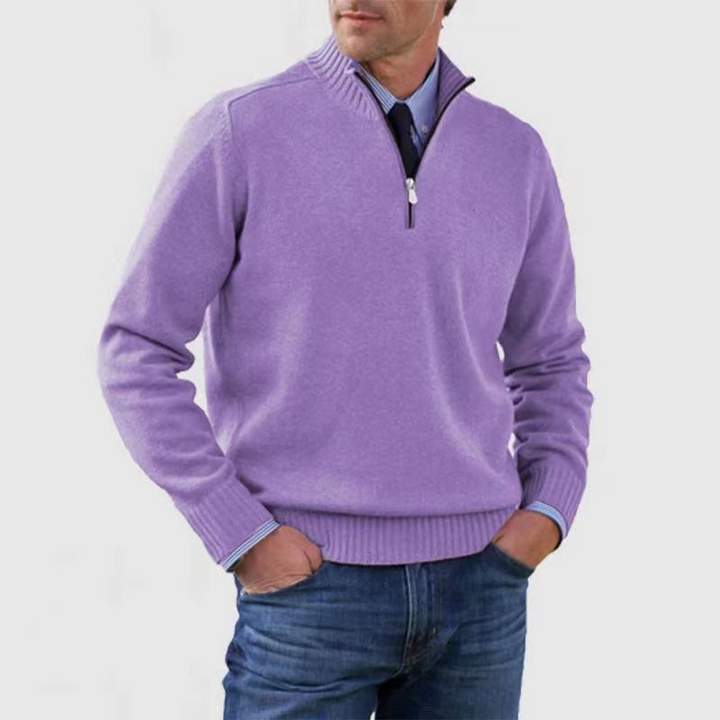 Nate | Men's Quarter Zip Knit Jumper