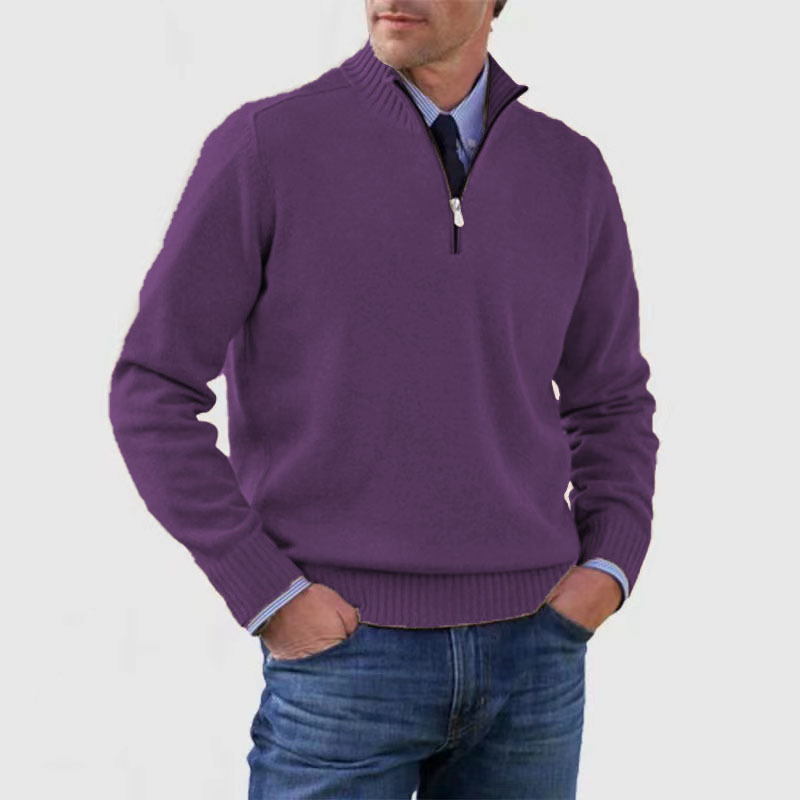 Nate | Men's Quarter Zip Knit Jumper