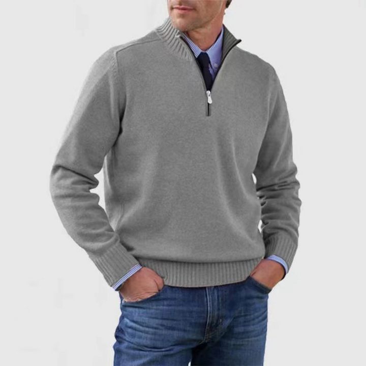 Nate | Men's Quarter Zip Knit Jumper