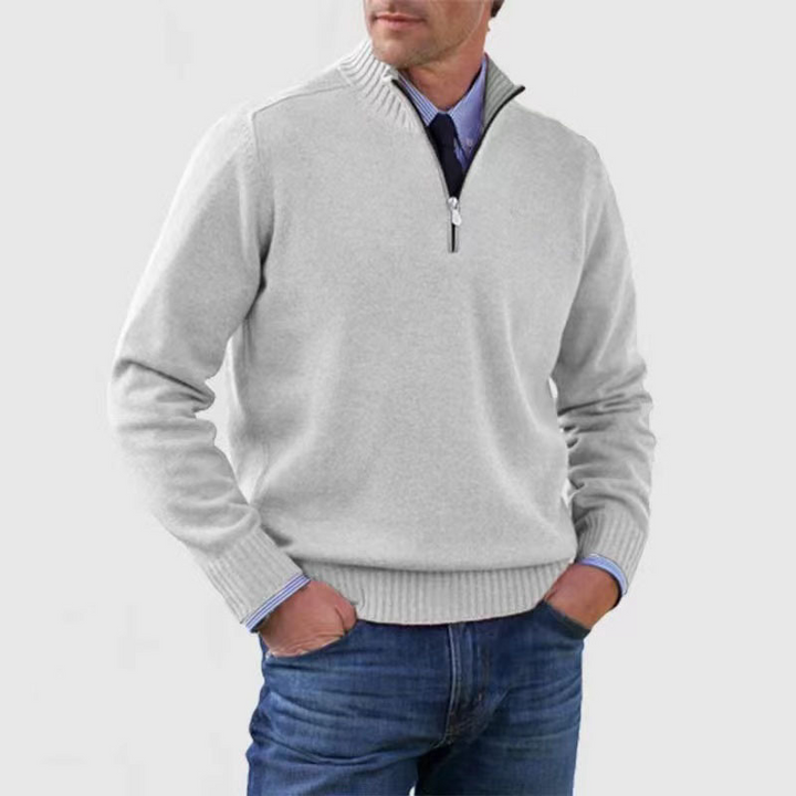 Nate | Men's Quarter Zip Knit Jumper