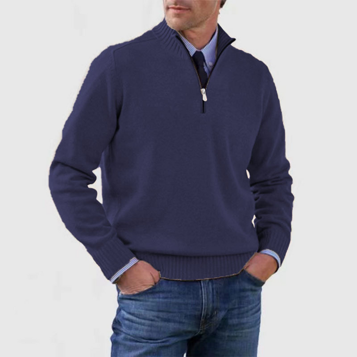 Nate | Men's Quarter Zip Knit Jumper