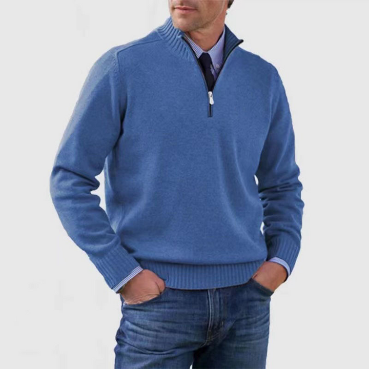 Nate | Men's Quarter Zip Knit Jumper