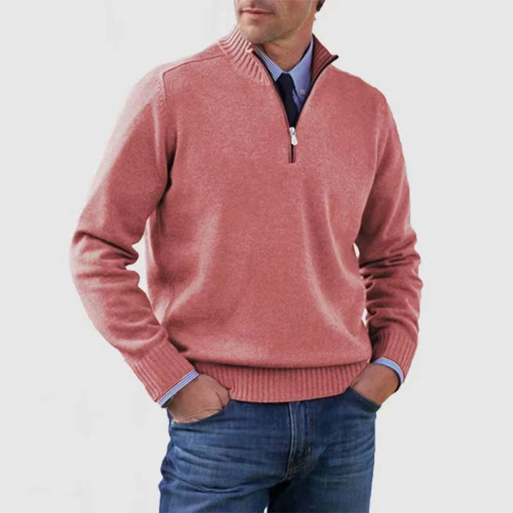 Nate | Men's Quarter Zip Knit Jumper