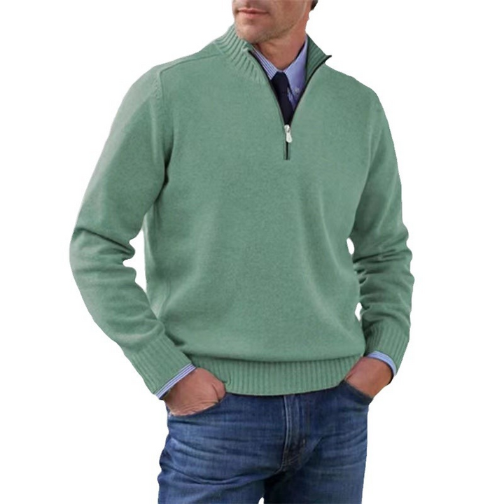 Nate | Men's Quarter Zip Knit Jumper
