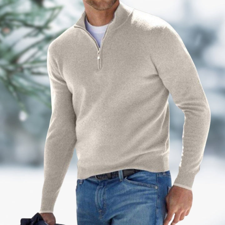 Oliver | Men's Quarter-Zip Knit Sweater