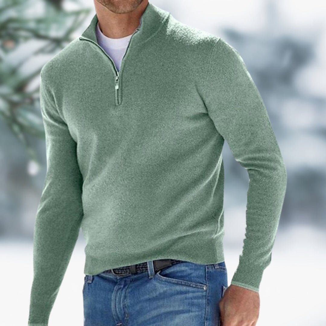 Oliver | Men's Quarter-Zip Knit Sweater
