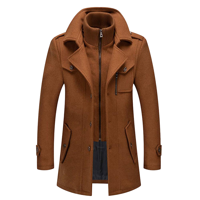 Oliver | Men's Wool Layered Collar Coat