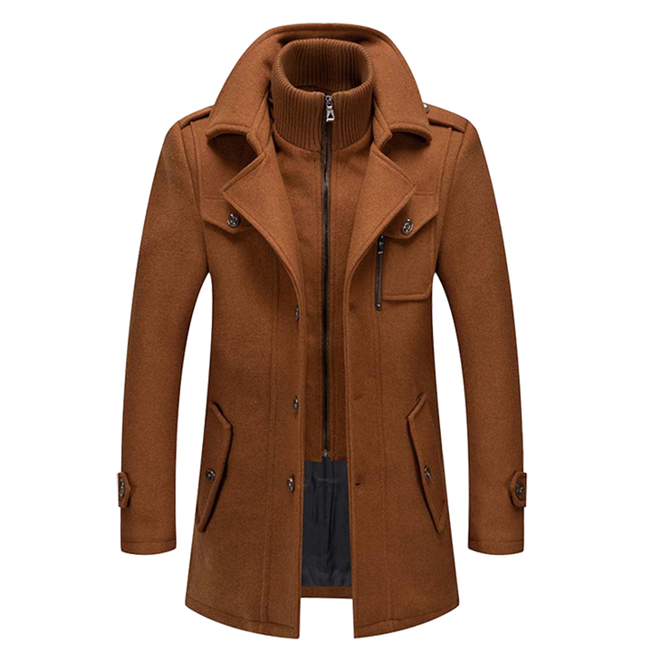 Oliver | Men's Wool Layered Collar Coat