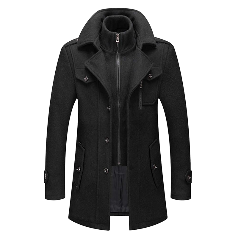 Oliver | Men's Wool Layered Collar Coat