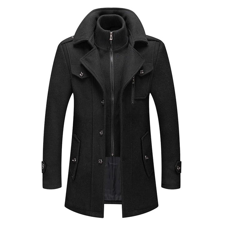 Oliver | Men's Wool Layered Collar Coat