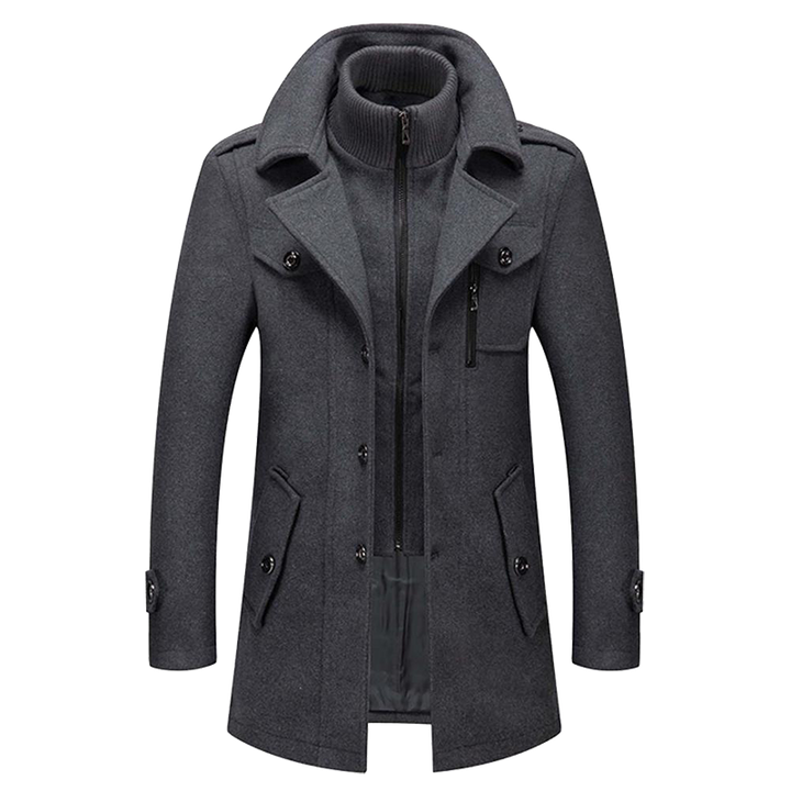 Oliver | Men's Wool Layered Collar Coat