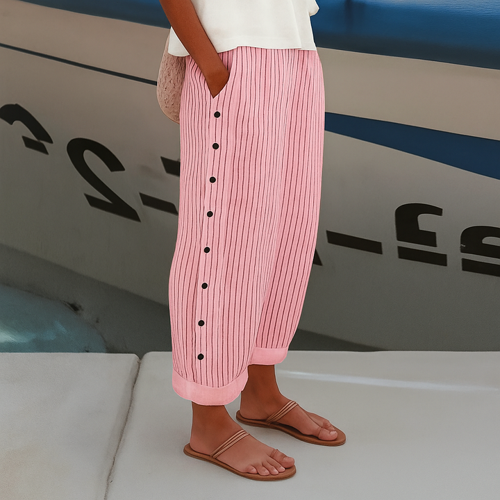 Penny | Women's Linen Relaxed Trousers