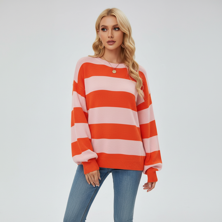Poppy | Women's Striped Crew Neck Jumper
