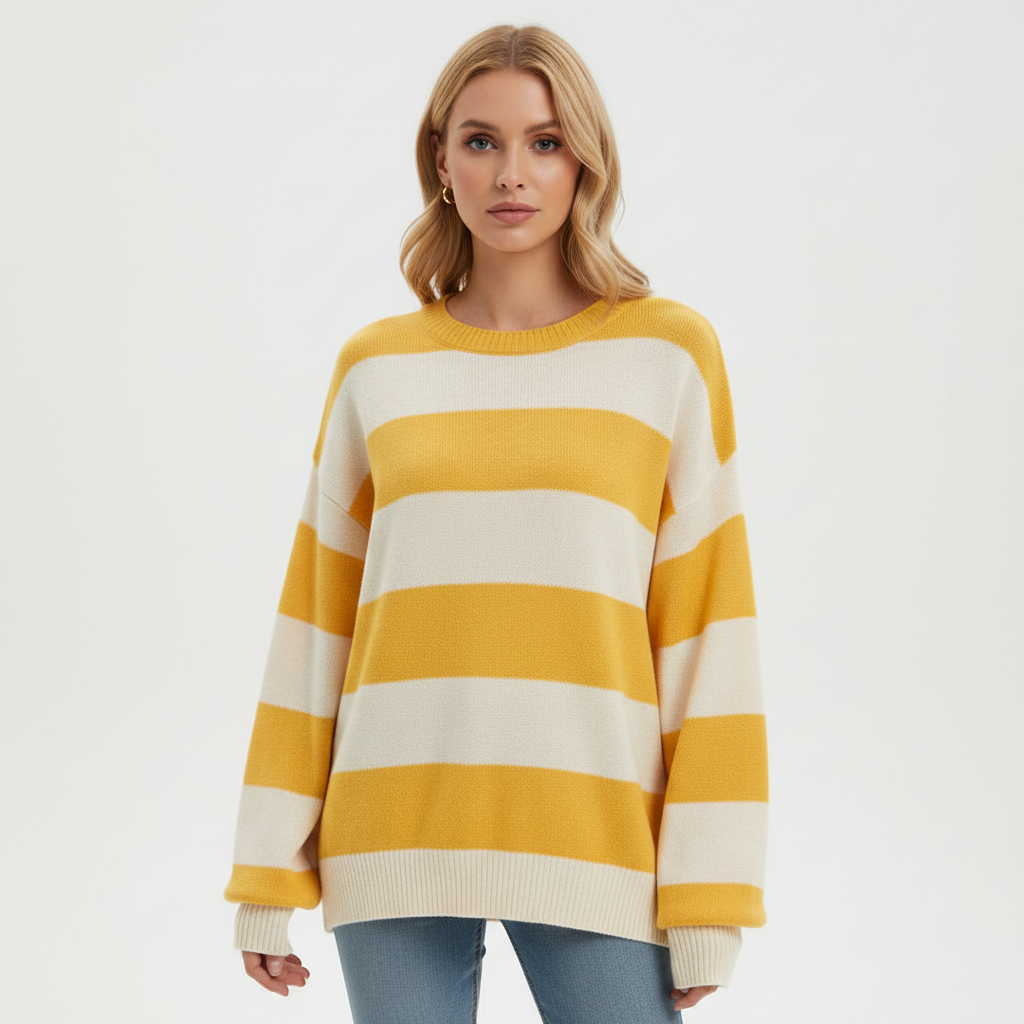 Poppy | Women's Striped Crew Neck Jumper