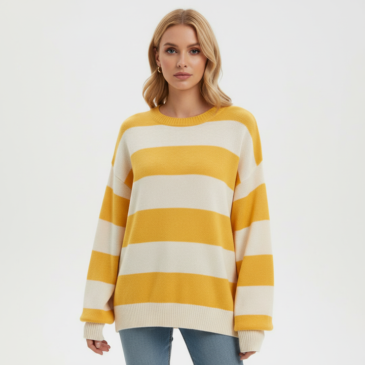 Poppy | Women's Striped Crew Neck Jumper
