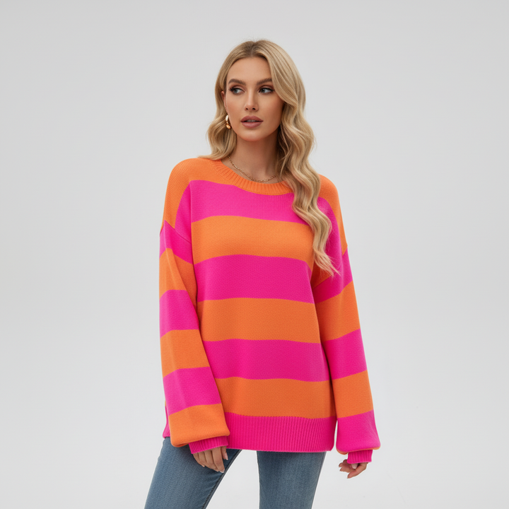 Poppy | Women's Striped Crew Neck Jumper