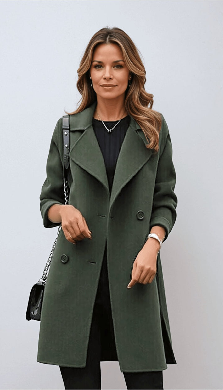 Rebecca | Women's Double Breasted Mid-Length Coat