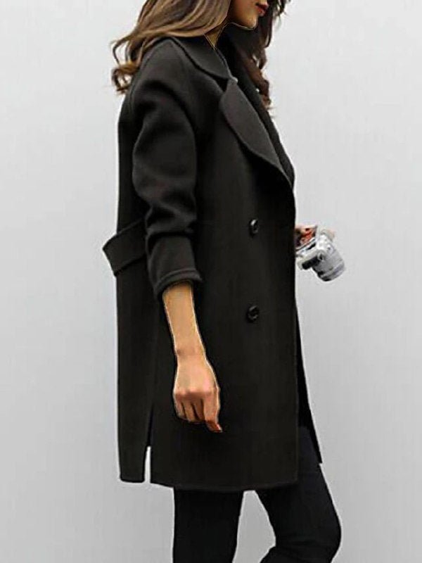 Rebecca | Women's Double Breasted Mid-Length Coat