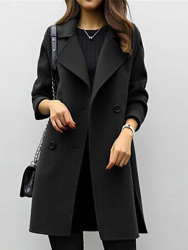 Rebecca | Women's Double Breasted Mid-Length Coat
