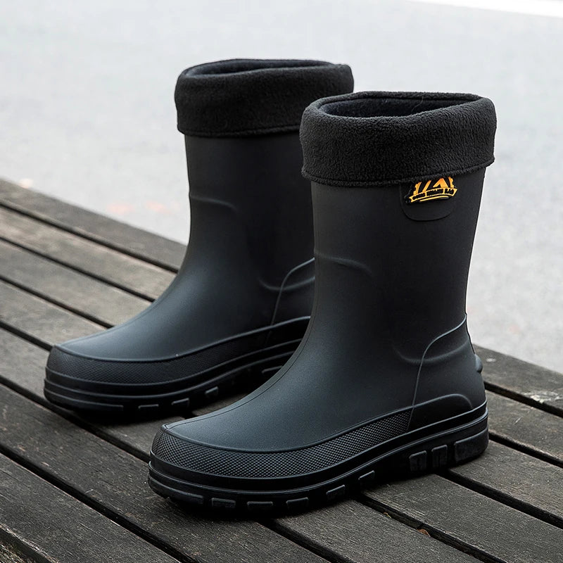 Rupert | Men's Waterproof Mid-Calf Rain Boots