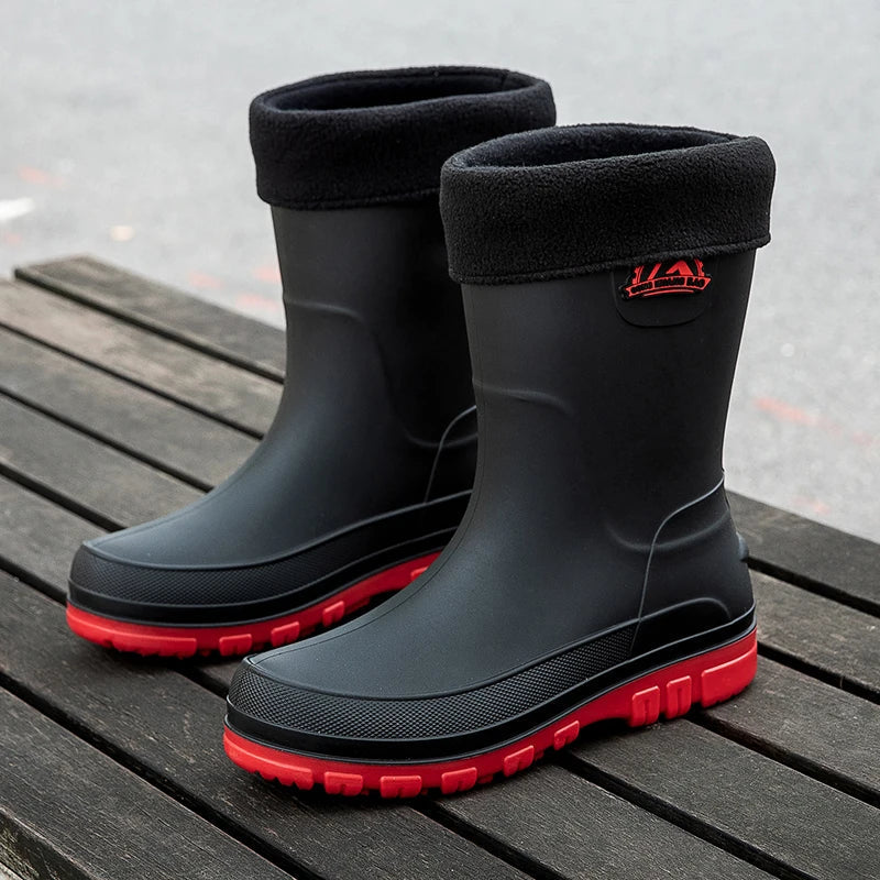 Rupert | Men's Waterproof Mid-Calf Rain Boots