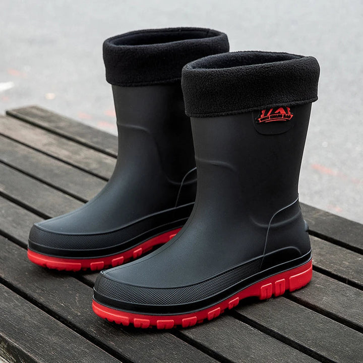 Rupert | Men's Waterproof Mid-Calf Rain Boots