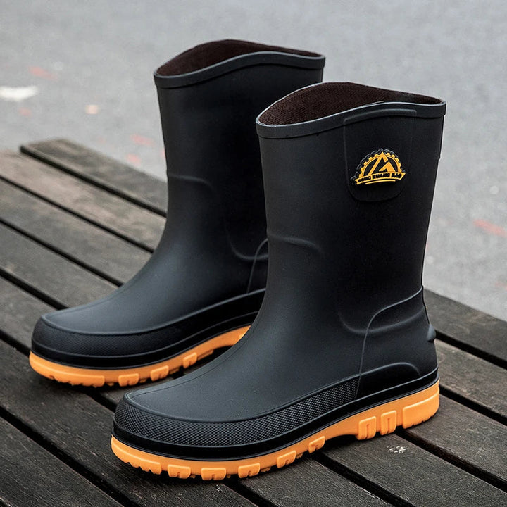 Rupert | Men's Waterproof Mid-Calf Rain Boots