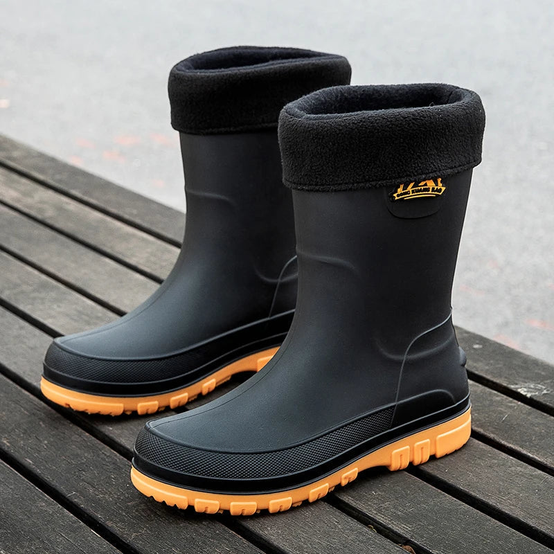 Rupert | Men's Waterproof Mid-Calf Rain Boots