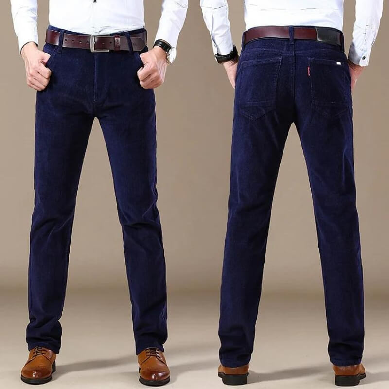 Theo | Men's Straight Leg Corduroy Trousers