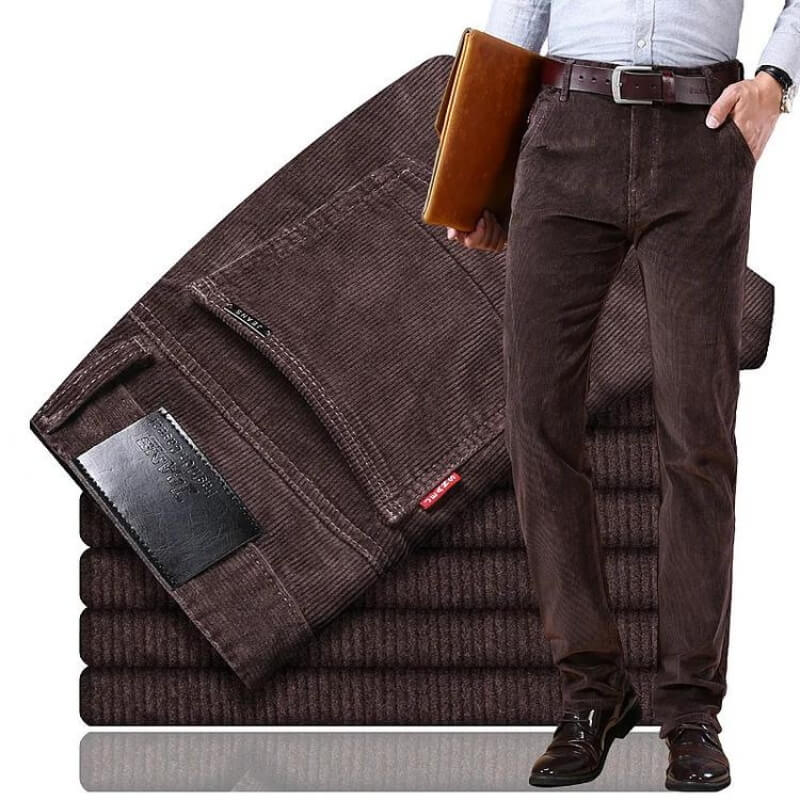 Theo | Men's Straight Leg Corduroy Trousers