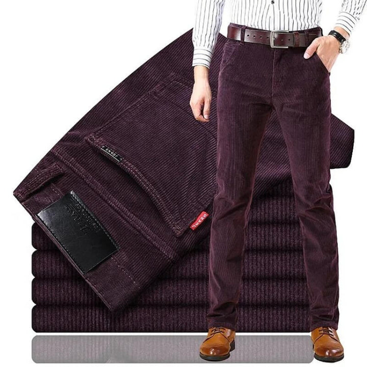 Theo | Men's Straight Leg Corduroy Trousers